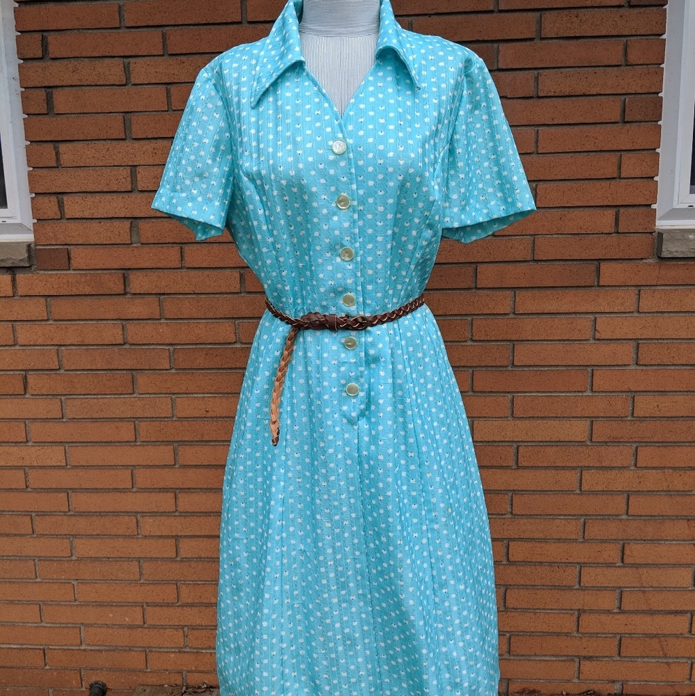 Vintage Spring Pattern Shift Dress